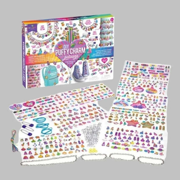 Palooza puffy charms jewelry craft kit  249 pcs ages 6+ - Picture 3 of 6
